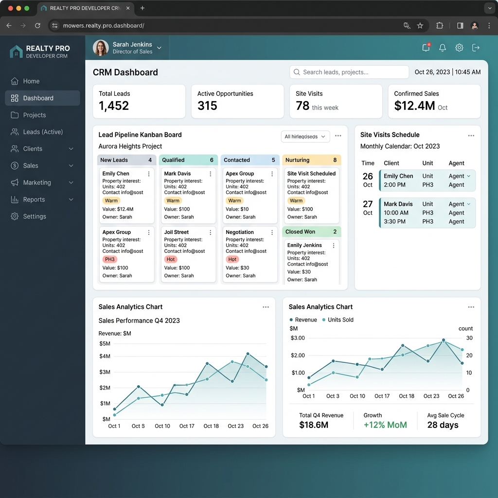 Real Estate CRM - Sujatha Developers
